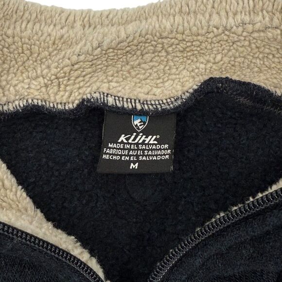 Kuhl Men's EUROPA Quarter Zip Alfpaca Fleece Navy Blue Medium - Picture 10 of 16